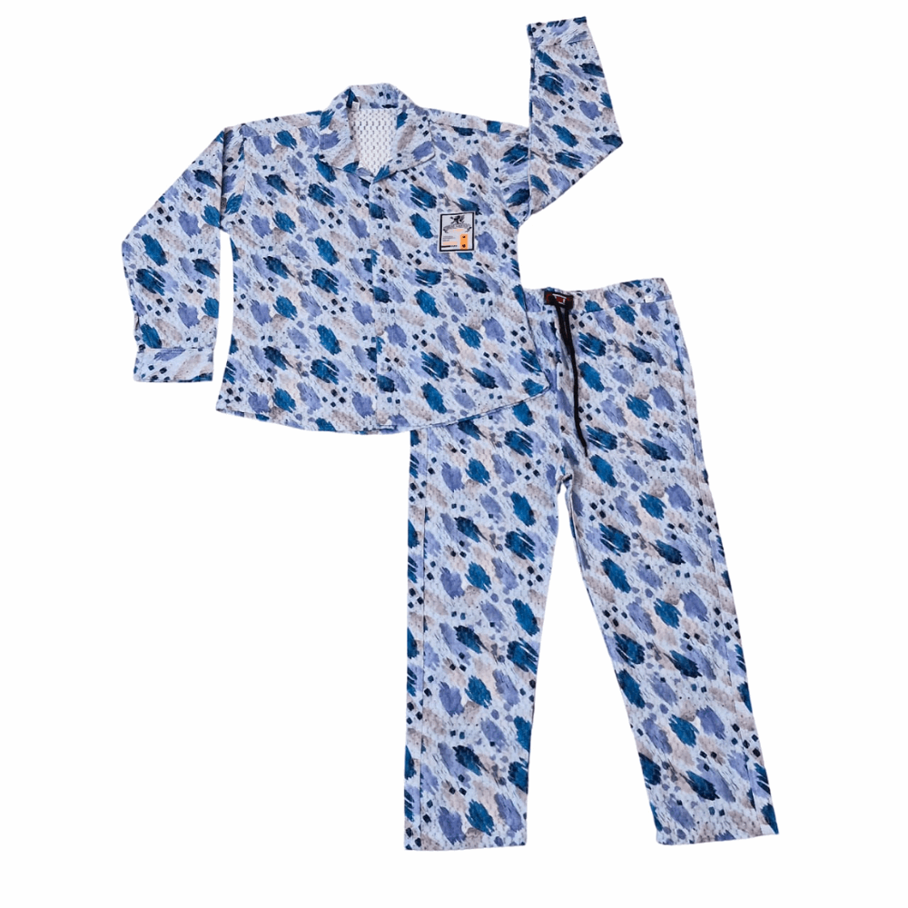 Unisex Cotton Printed Co-ord Set (Green, 9–10 Yrs)