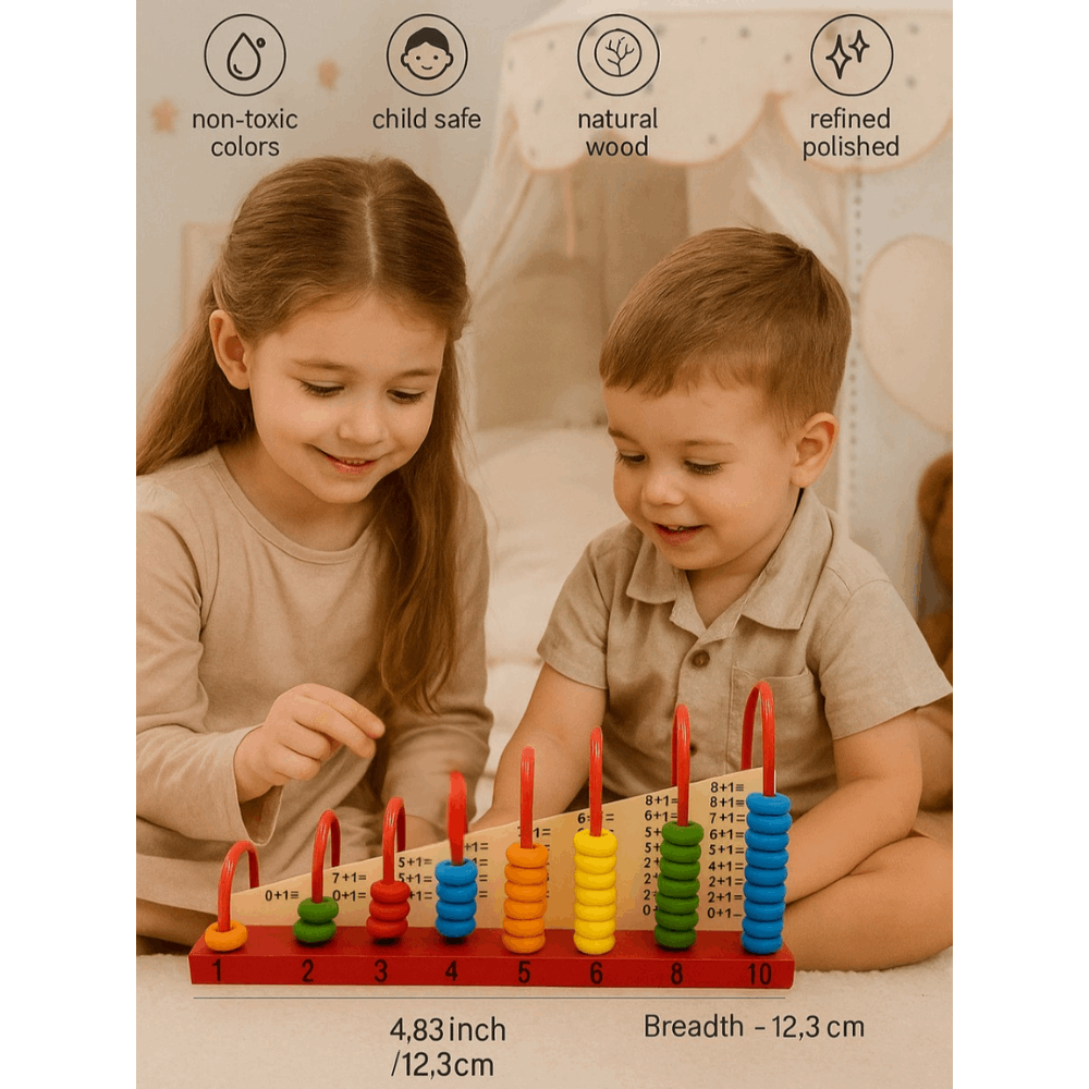 Wooden Abacus Kit – Math Learning Toy for Kids (3+ Years)