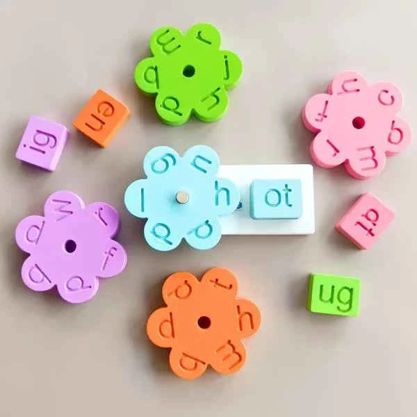 Wooden Three Letter Words/Learning Toy/Educational Montessori Set/Alphabet Learning Game/Phonics Set/CVC Words Formation Game/Preschool Toys