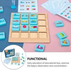 Instant Memory Card Game - (Random Theme) Animal,Vehicle,Fruit or Vehicle Theme Kids Mind Challenging,Fun and Entertainment for Kids and Toddlers
