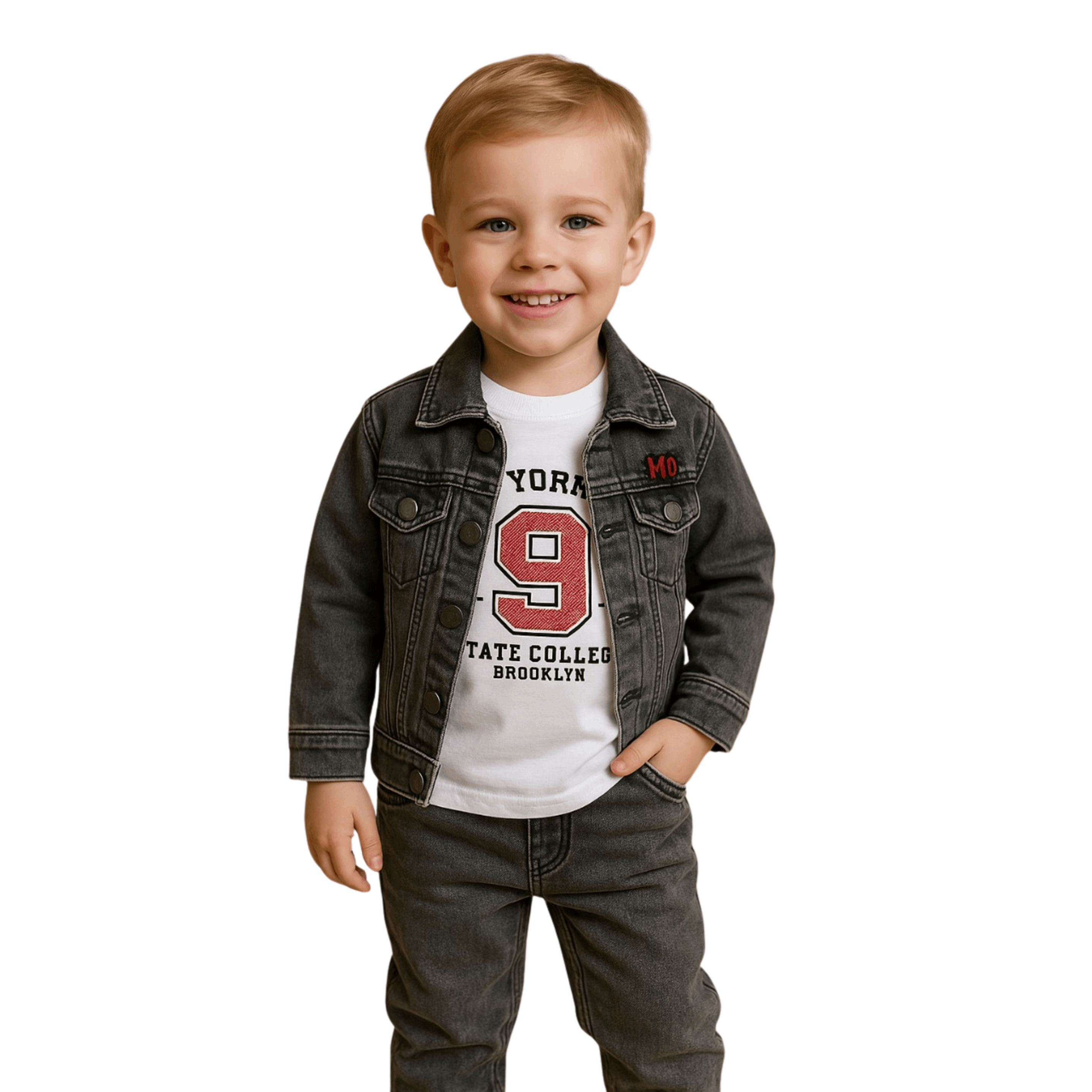 Boys 3-Piece Denim Jacket Set