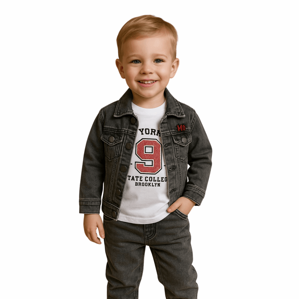 Boys 3-Piece Denim Jacket Set