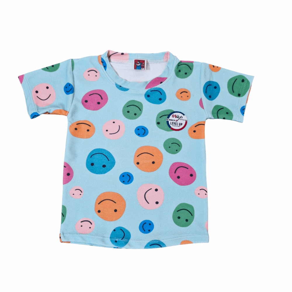 Emoji Cotton T-Shirt & Shorts Set –  Boys