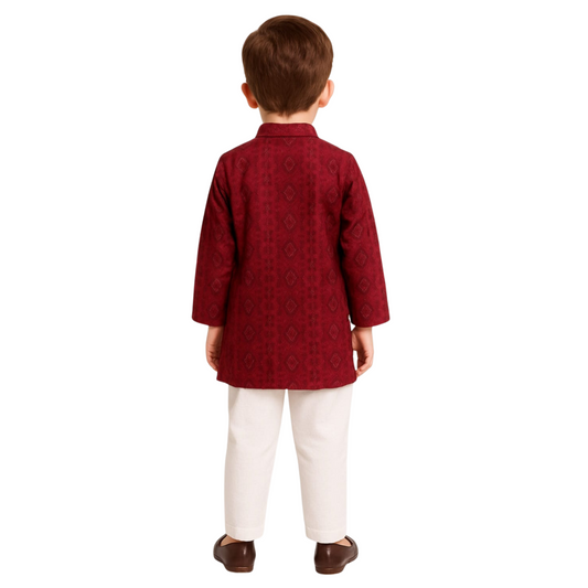 Boys’  Embroidered Kurta Set - Zustenjoy.com