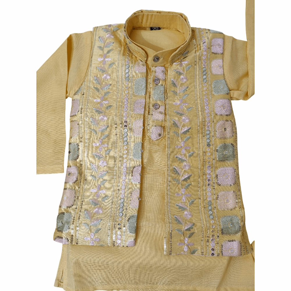 Boys Embroidered Indo Western Sherwani