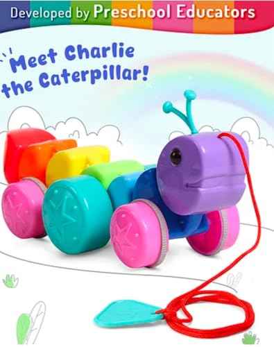 Caterpillar Pull Toy for Kids (1+ Year)