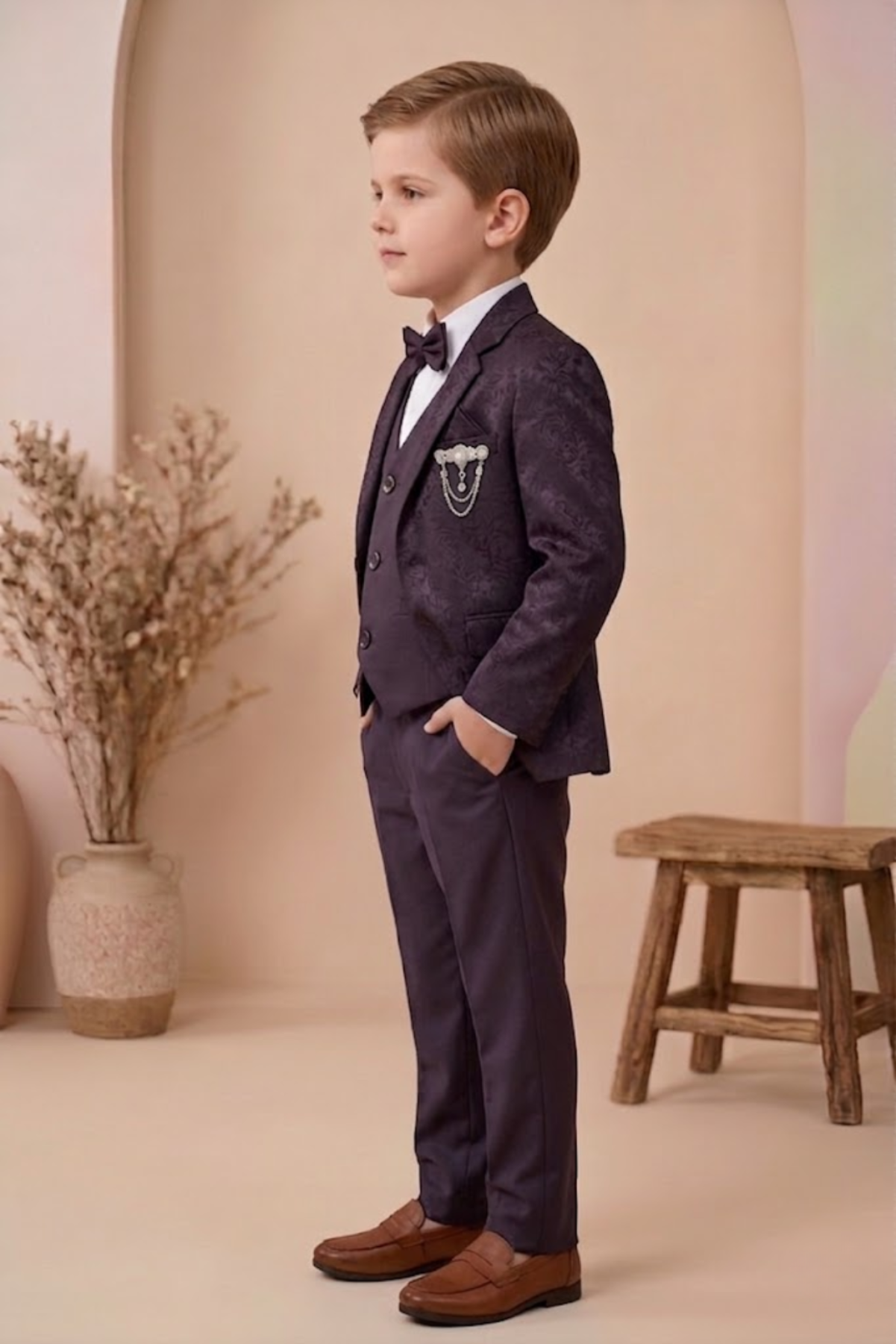 Boys’ 5-Piece Formal Suit Set -