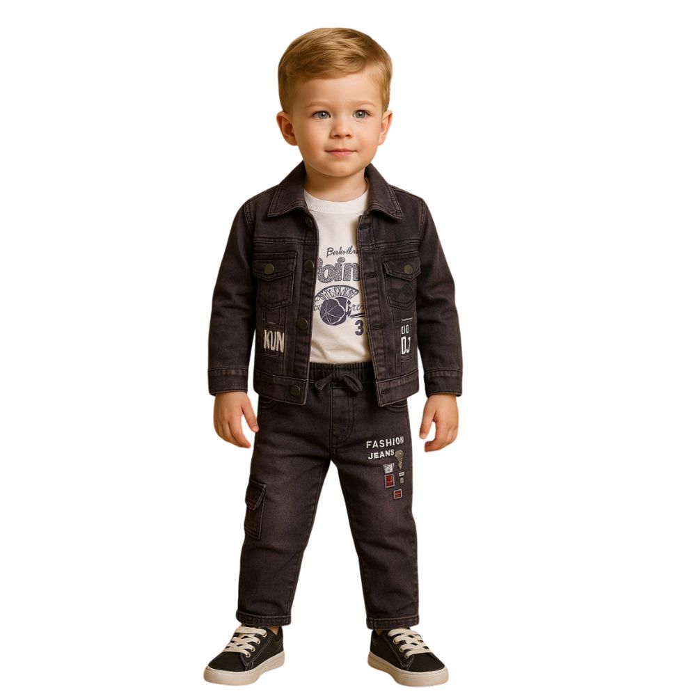 Boys 3-Piece Denim Jacket Set