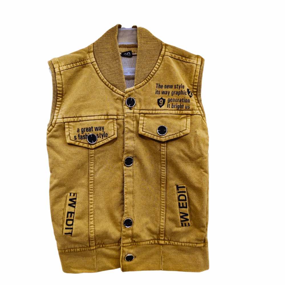 Boys 3-Piece Casual Set – Denim Jacket, T-Shirt & Pants