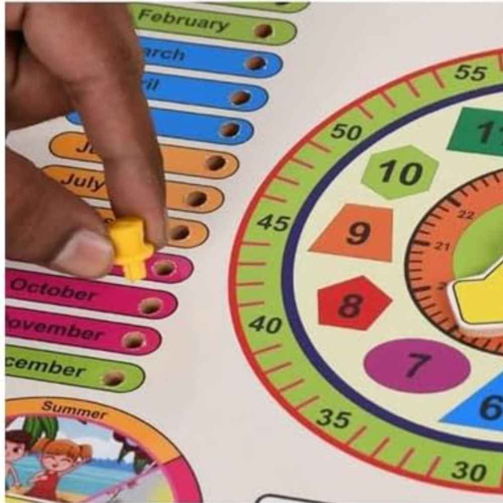 Wooden Educational Puzzle – Time & Seasons