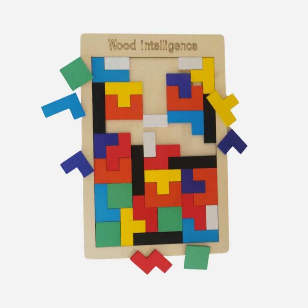 Wooden Puzzles Brain Teasers Toy Educational Gift For Kid