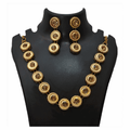 Antique Gold Plated Necklace Set | Traditional Ethnic Jewelry for Women & Girls