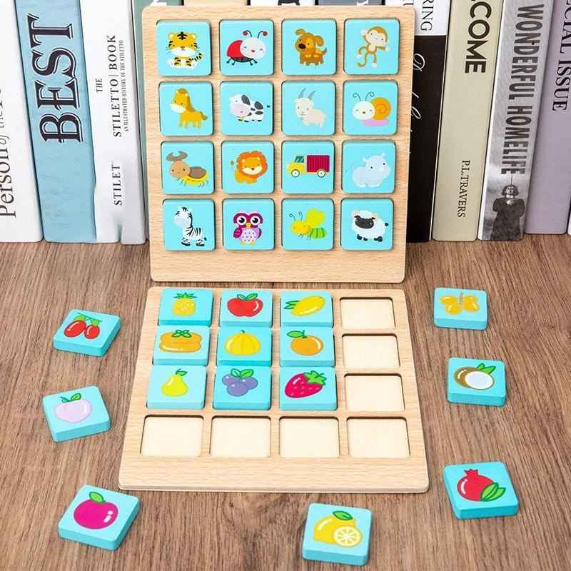 Instant Memory Card Game - (Random Theme) Animal,Vehicle,Fruit or Vehicle Theme Kids Mind Challenging,Fun and Entertainment for Kids and Toddlers