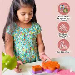 Wooden Three Letter Words/Learning Toy/Educational Montessori Set/Alphabet Learning Game/Phonics Set/CVC Words Formation Game/Preschool Toys