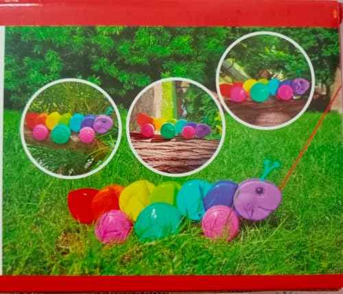 Caterpillar Pull Toy for Kids (1+ Year)