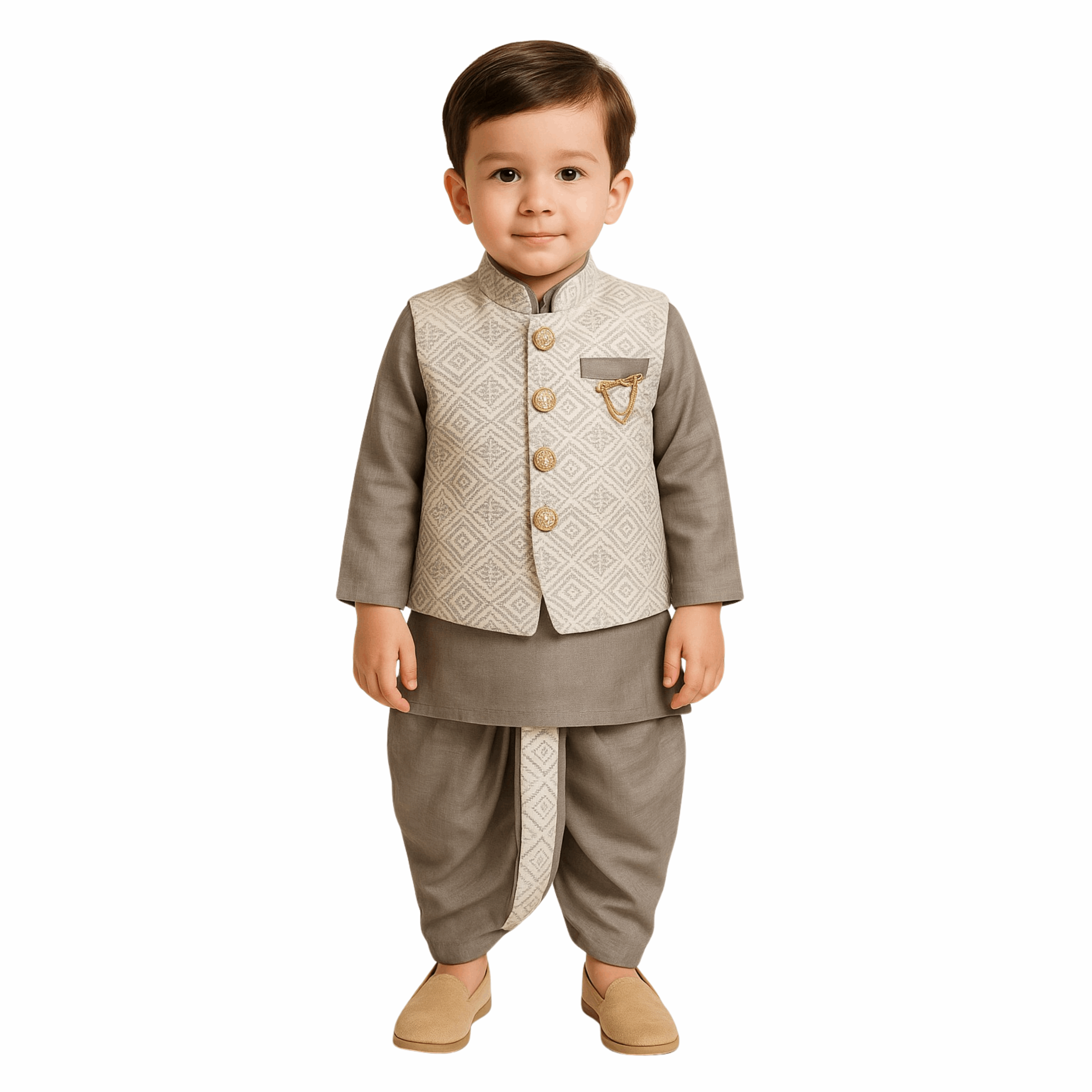 Boys Kurta Pajama Set with Modi Jacket