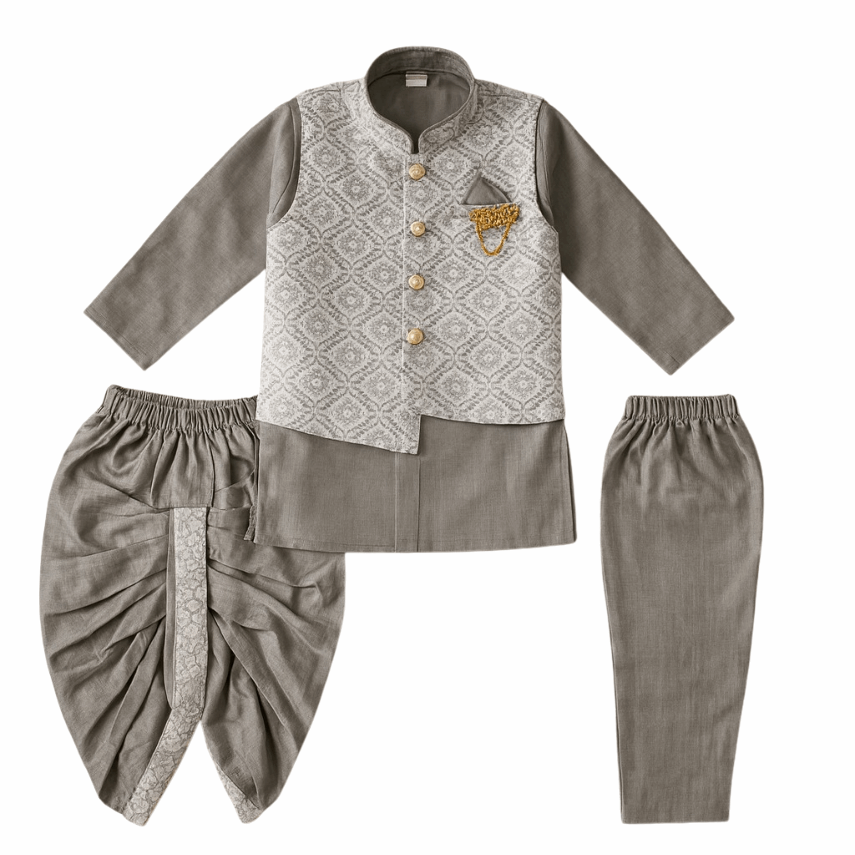 Boys Kurta Pajama Set with Modi Jacket