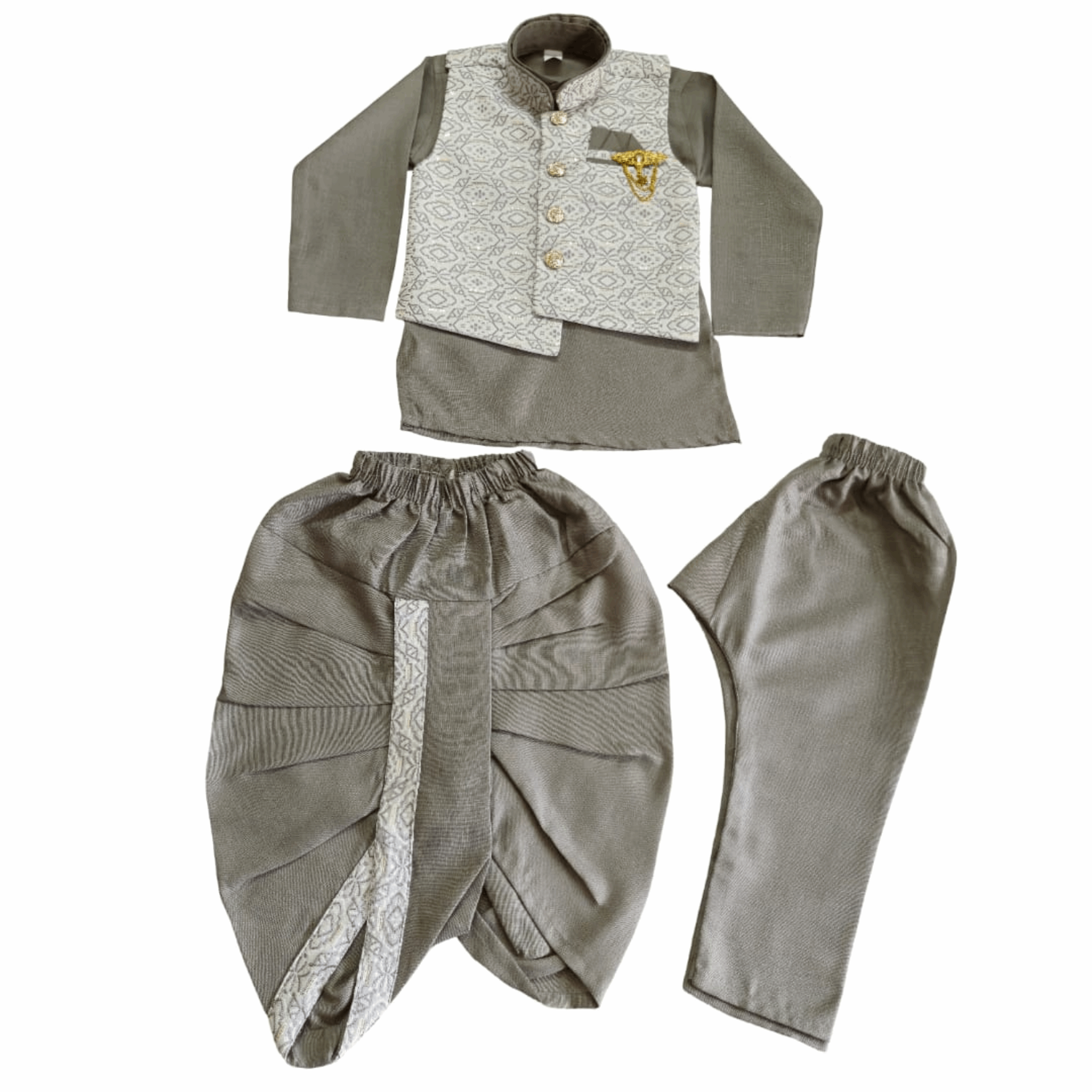 Boys Kurta Pajama Set with Modi Jacket