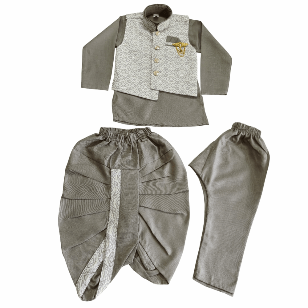 Boys Kurta Pajama Set with Modi Jacket