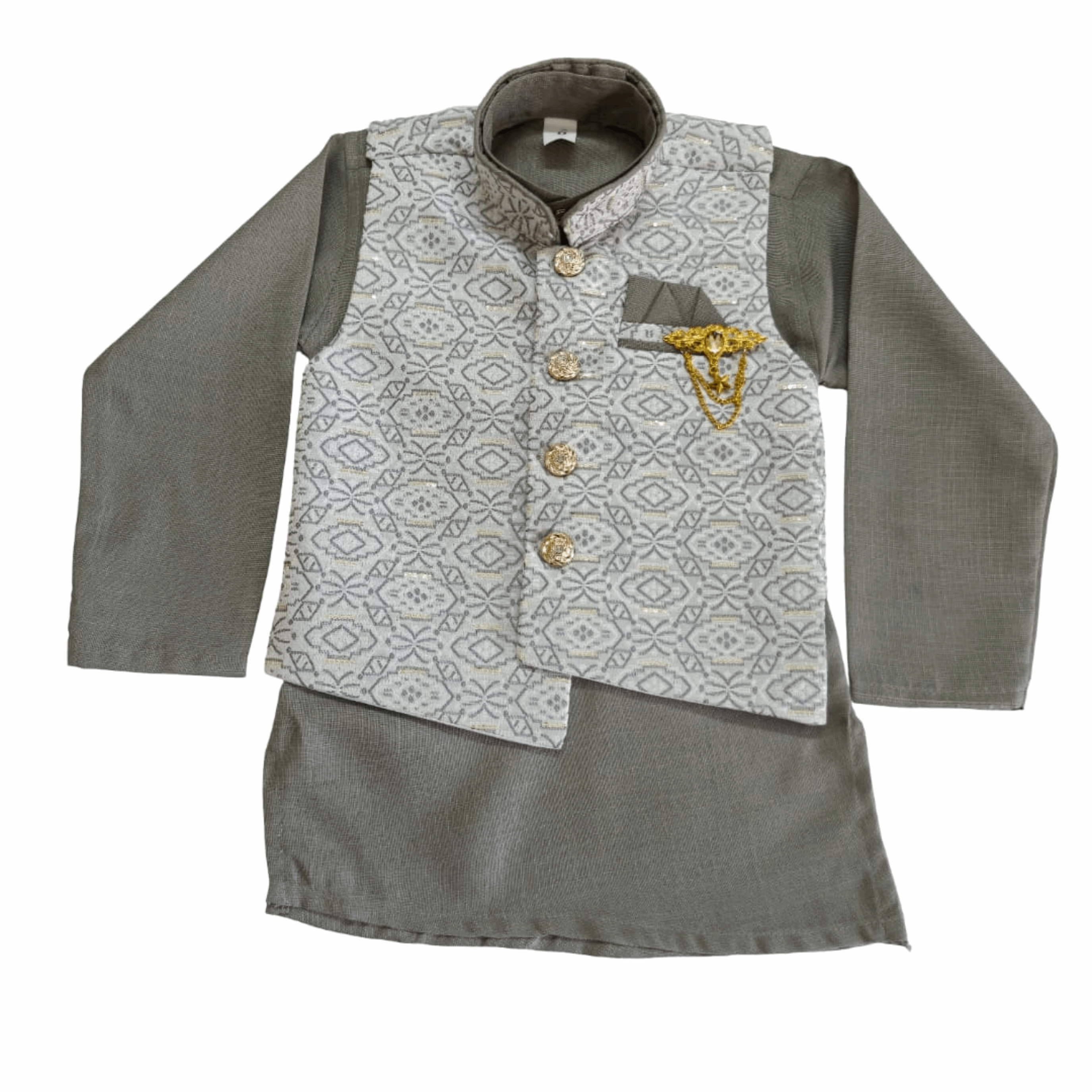 Boys Kurta Pajama Set with Modi Jacket