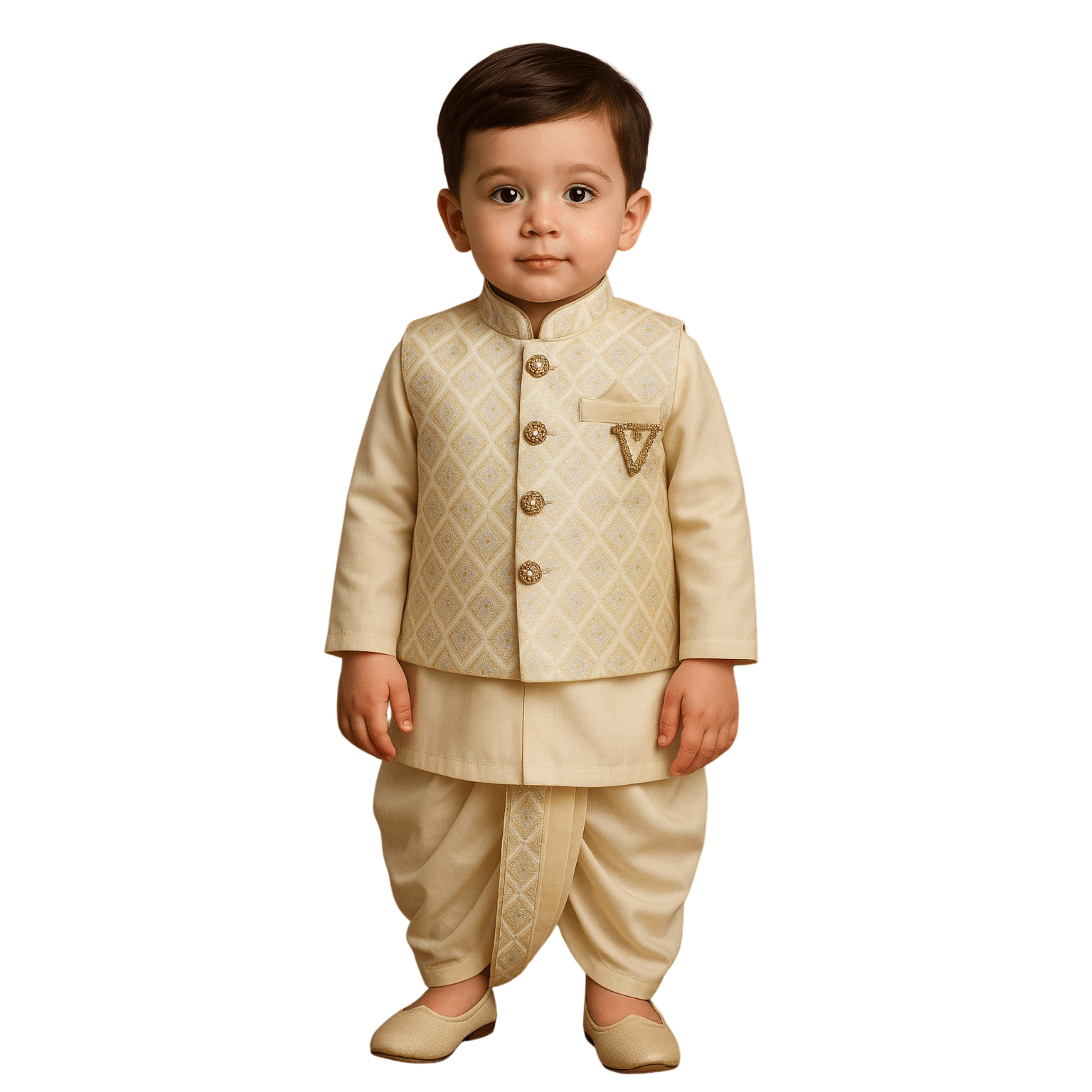 Boys Kurta Pajama Set with Modi Jacket