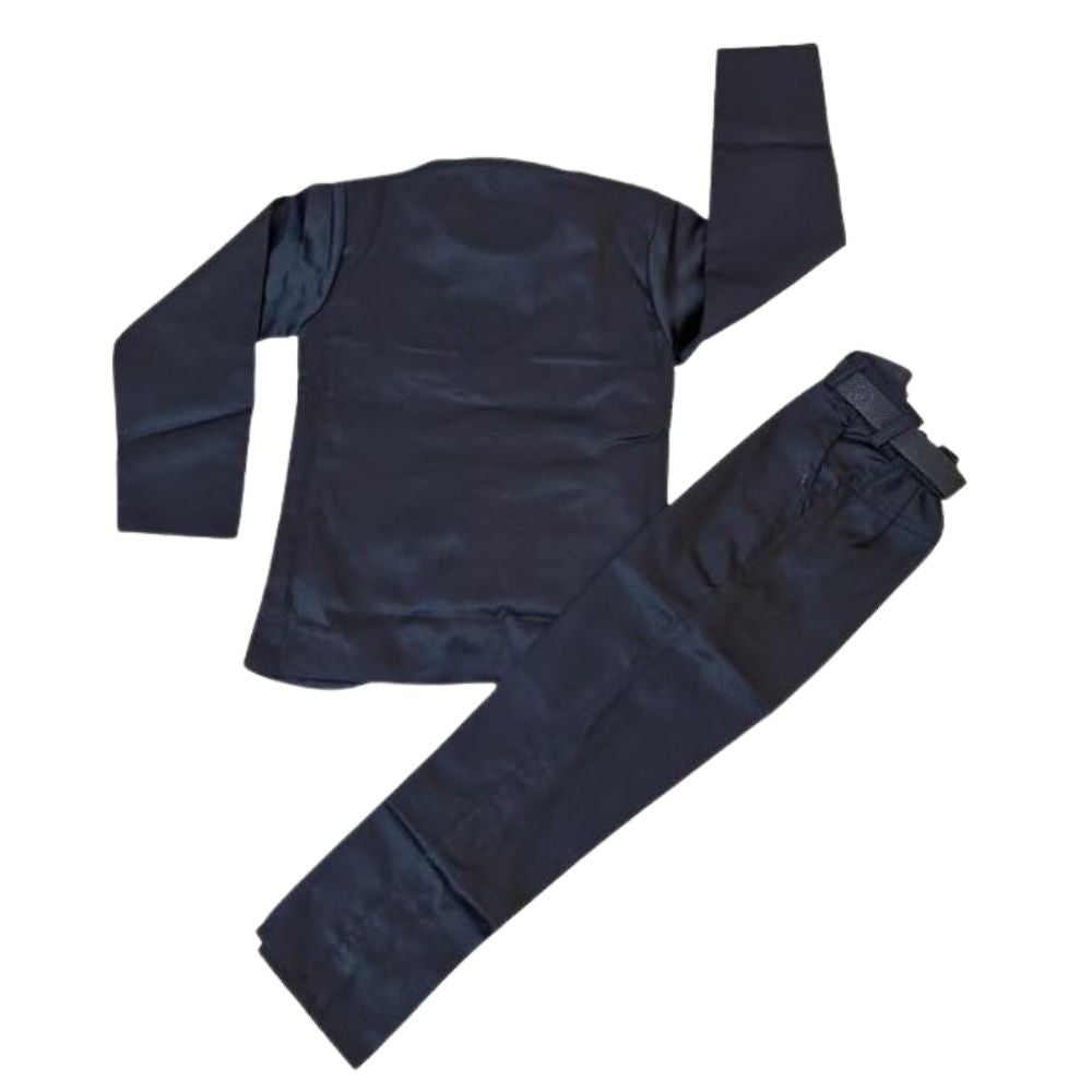 Boys 5-Piece Formal Suit Set, Coat, Shirt, Pants, Belt, Bow