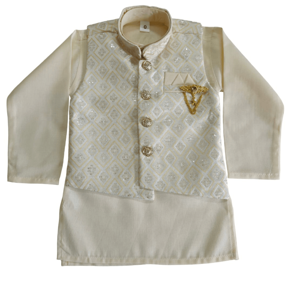 Boys Kurta Pajama Set with Modi Jacket