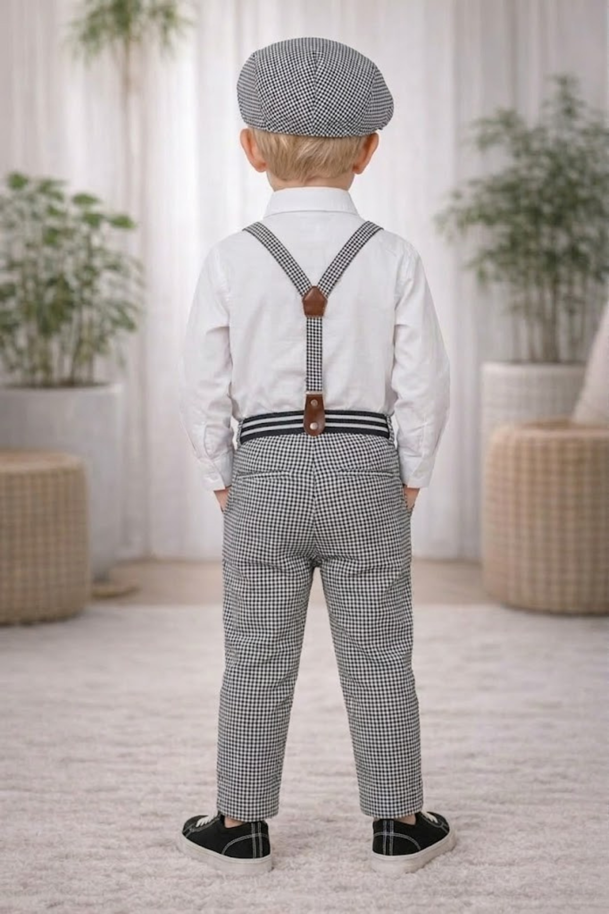 Toddler Boys Vintage Outfit Set - 5-Piece Stylish Ensemble -