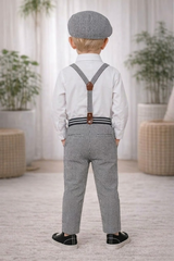 Toddler Boys Vintage Outfit Set - 5-Piece Stylish Ensemble -