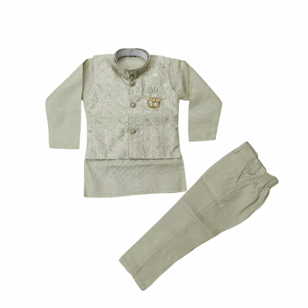 Baby Boy Kurta Waistcoat Set