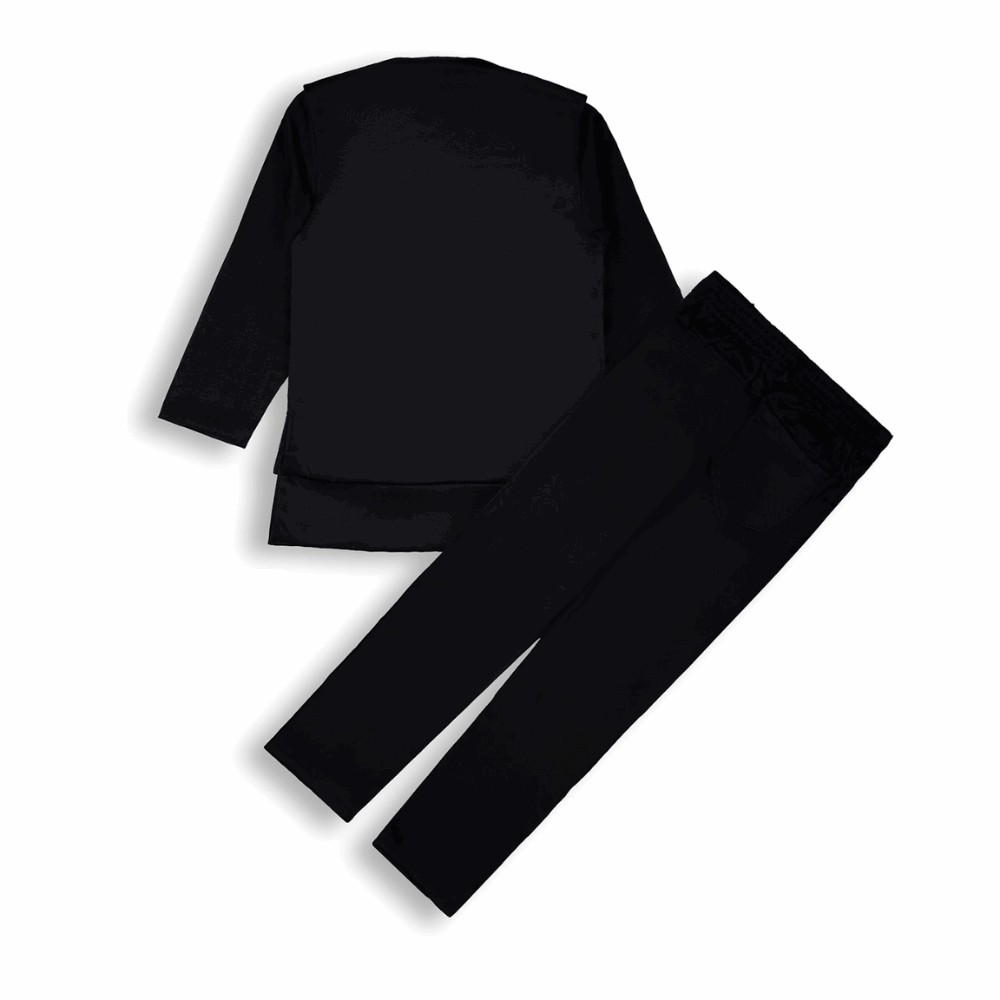 Black Indo-Western boys dress set – perfect ethnic wear for kids-backside