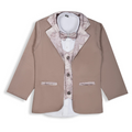 Buy fashionable clothes for boys online – pink coat and trousers set
