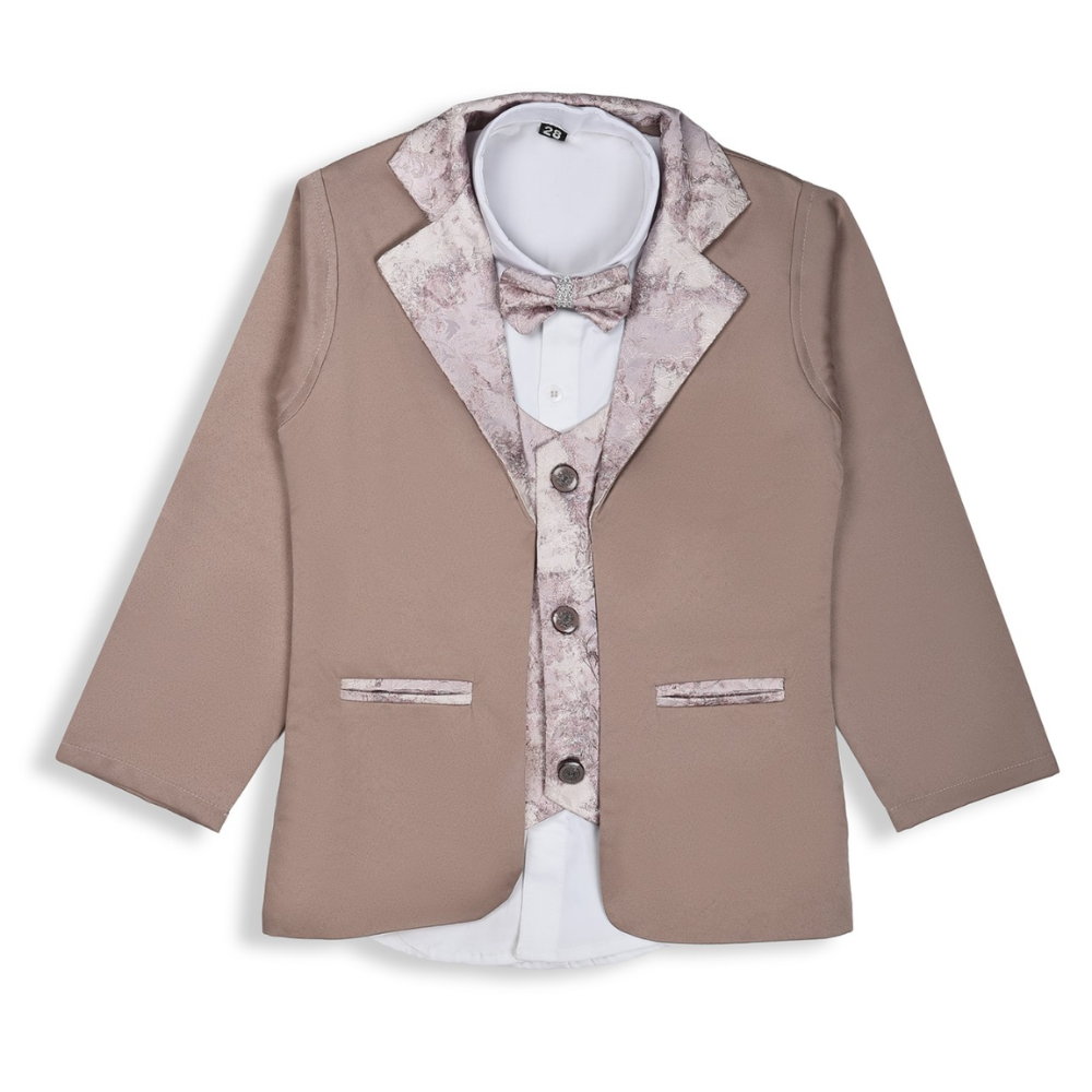 Buy fashionable clothes for boys online – pink coat and trousers set