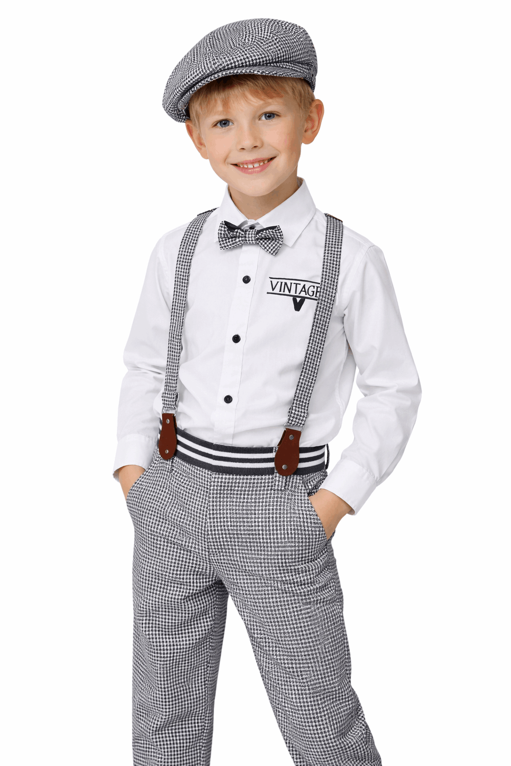 Toddler Boys' 5-Piece Vintage Outfit Set