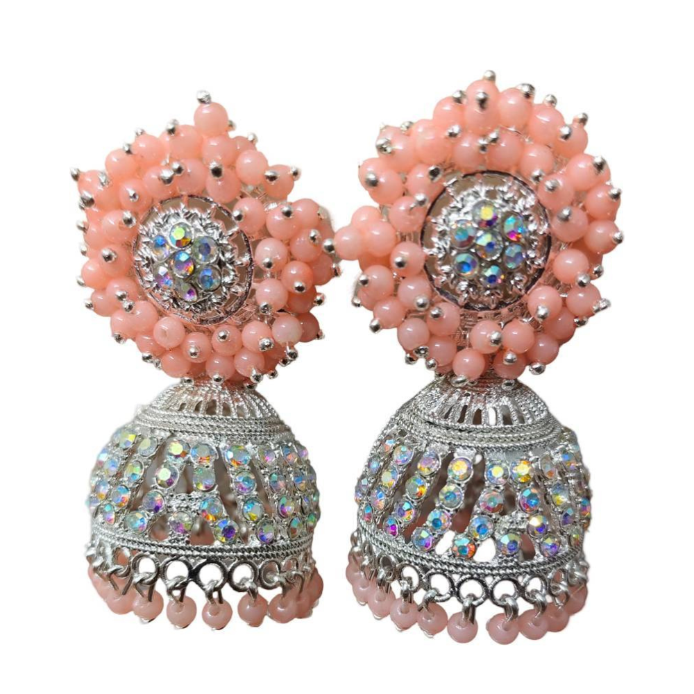 Pink Jhumka Earrings for Women