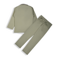 Shop trendy boys’ clothing online – Mehndi green suit with bow tie
