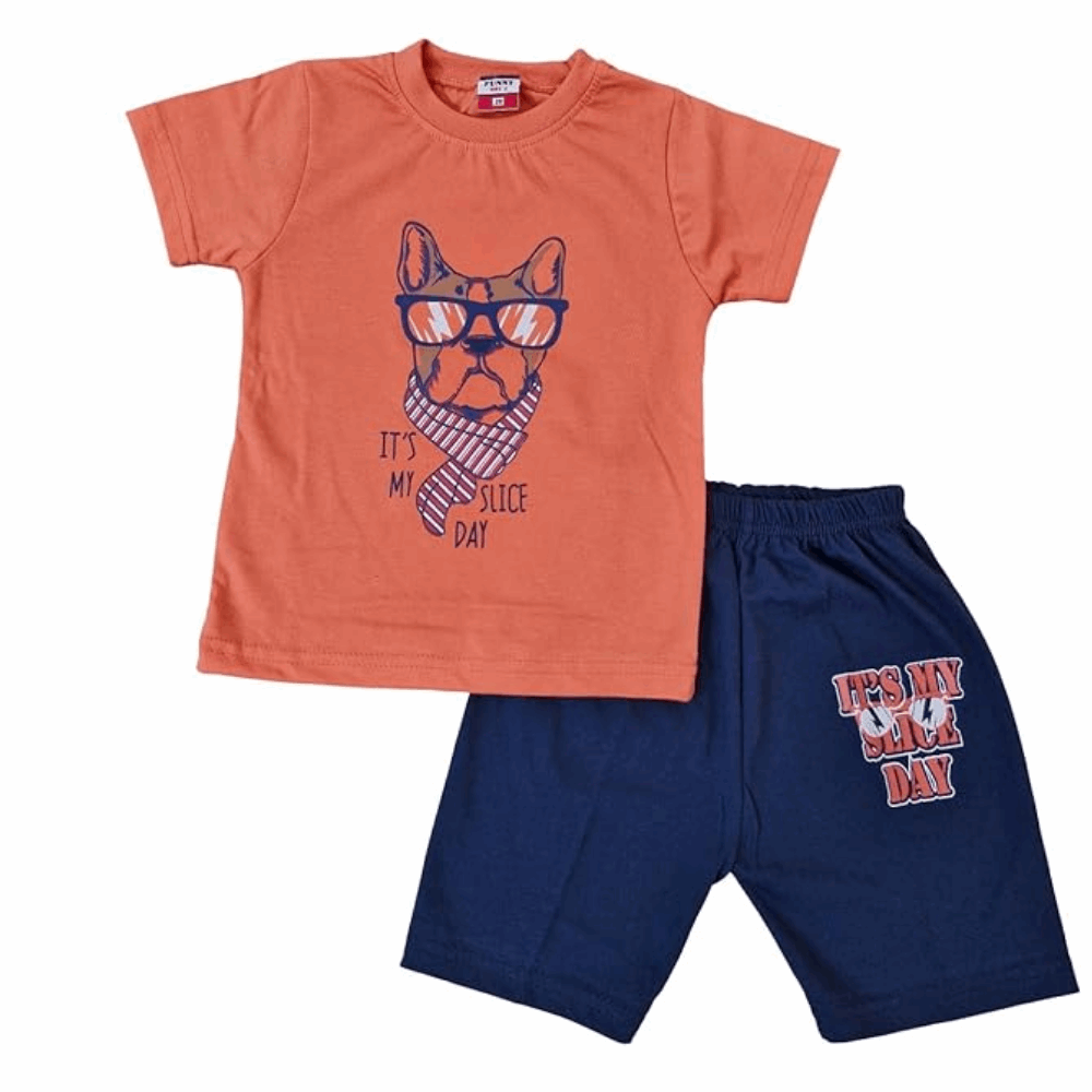 Baby Cotton Half Sleeve T-Shirt & Shorts Set