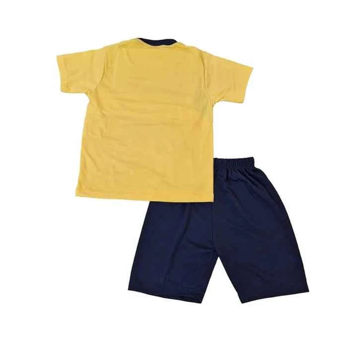 Boys’ Red & Navy T-Shirt and Shorts Set