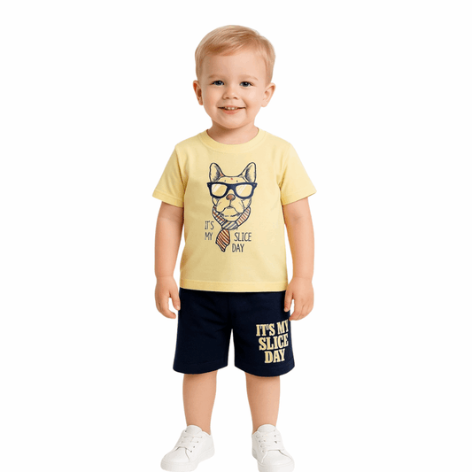 Baby Cotton Half Sleeve T-Shirt & Shorts Set