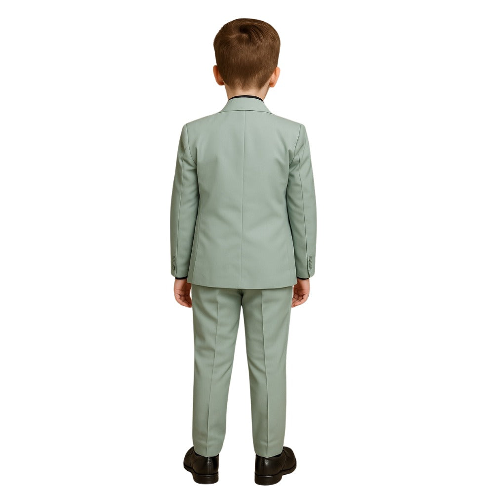Kids Party Wear Coat Pant Set with Tie & Belt