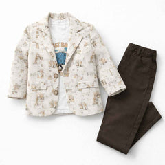 Kids Party Wear Coat Pant Set