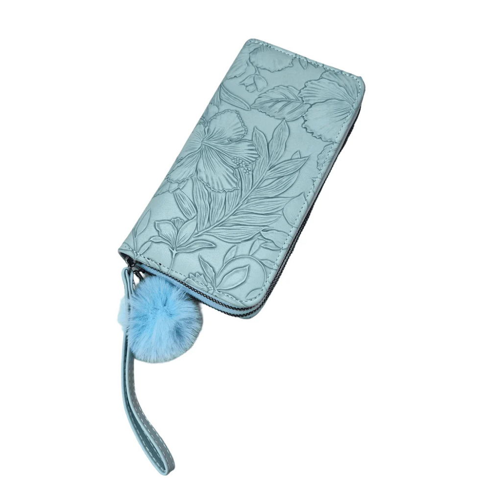 Women_s_wristlet_wallet_with_card_holder_and_pom_pom