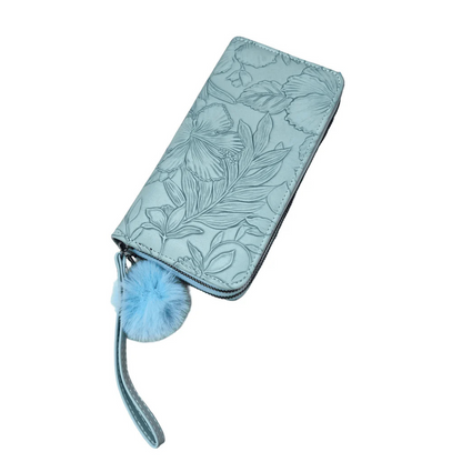Women_s_wristlet_wallet_with_card_holder_and_pom_pom