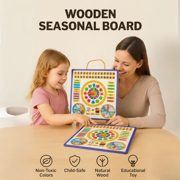 Wooden Educational Puzzle – Time & Seasons