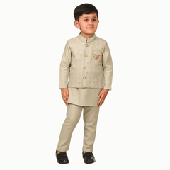 Baby Boy Kurta Set - Stylish Kurta Waistcoat Set for Special Occasions - Zustenjoy.com