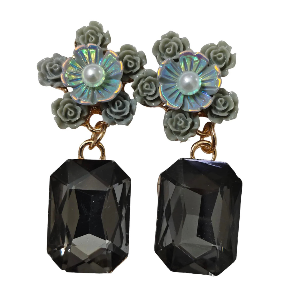black-silverKorean Earring for Girls - Celebrity Inspired Stylish