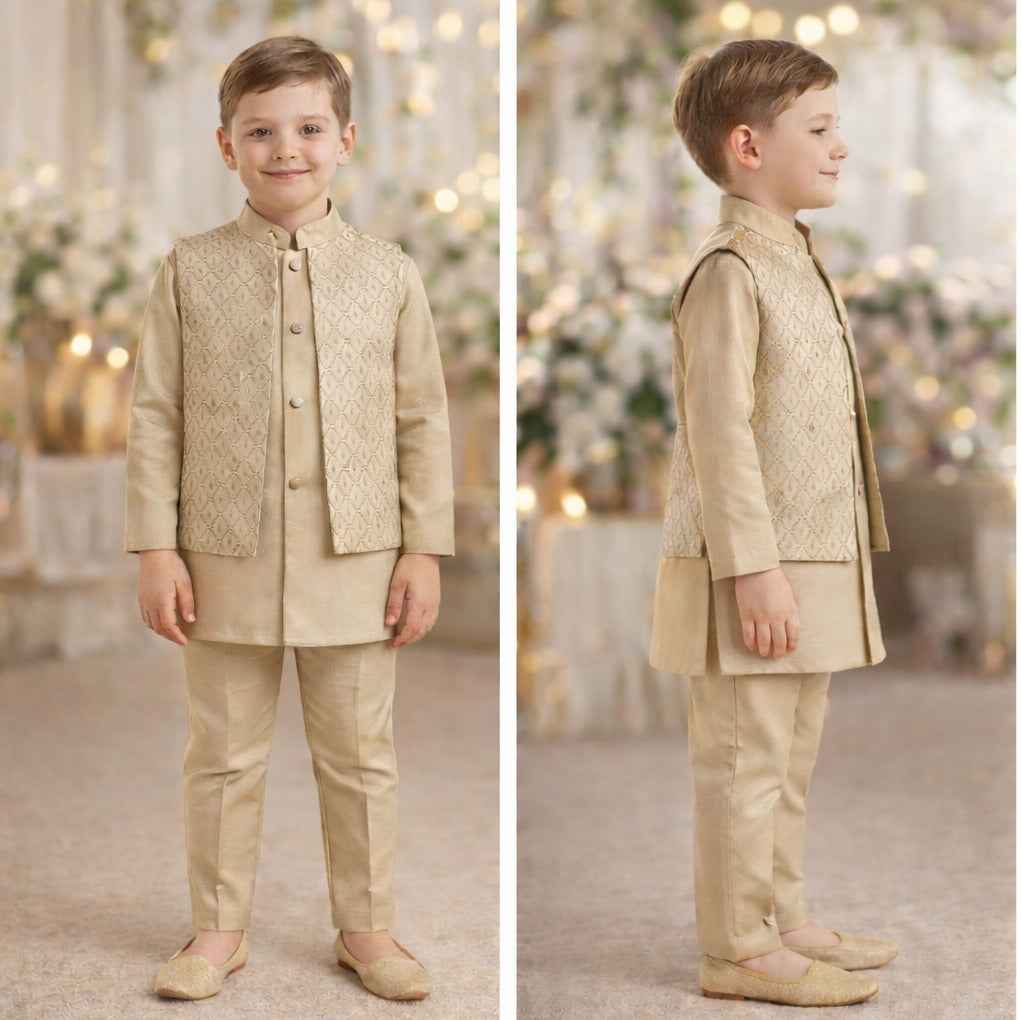 Boys Designer indo-Western -Set - Stylish Boys Indo Western Set - Zustenjoy.com