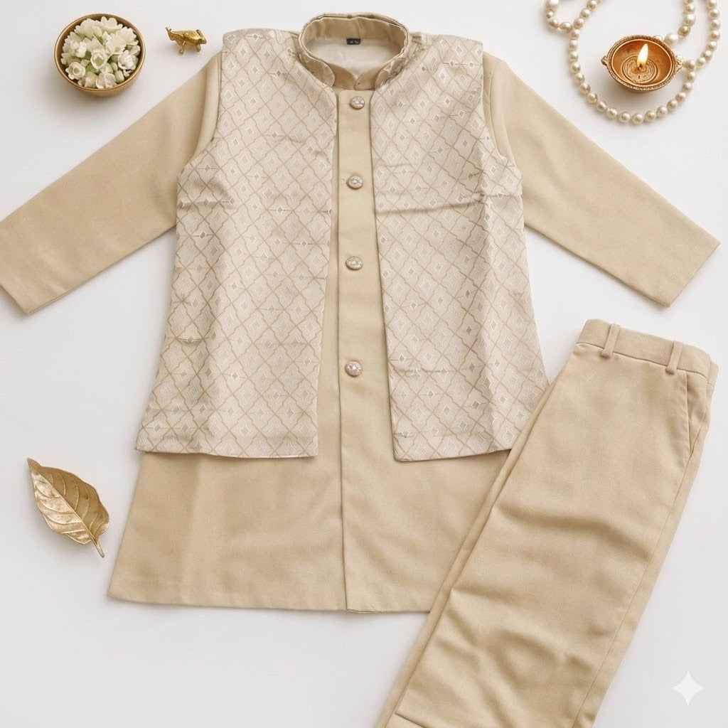 Boys Designer indo-Western -Set - Stylish Boys Indo Western Set - Zustenjoy.com