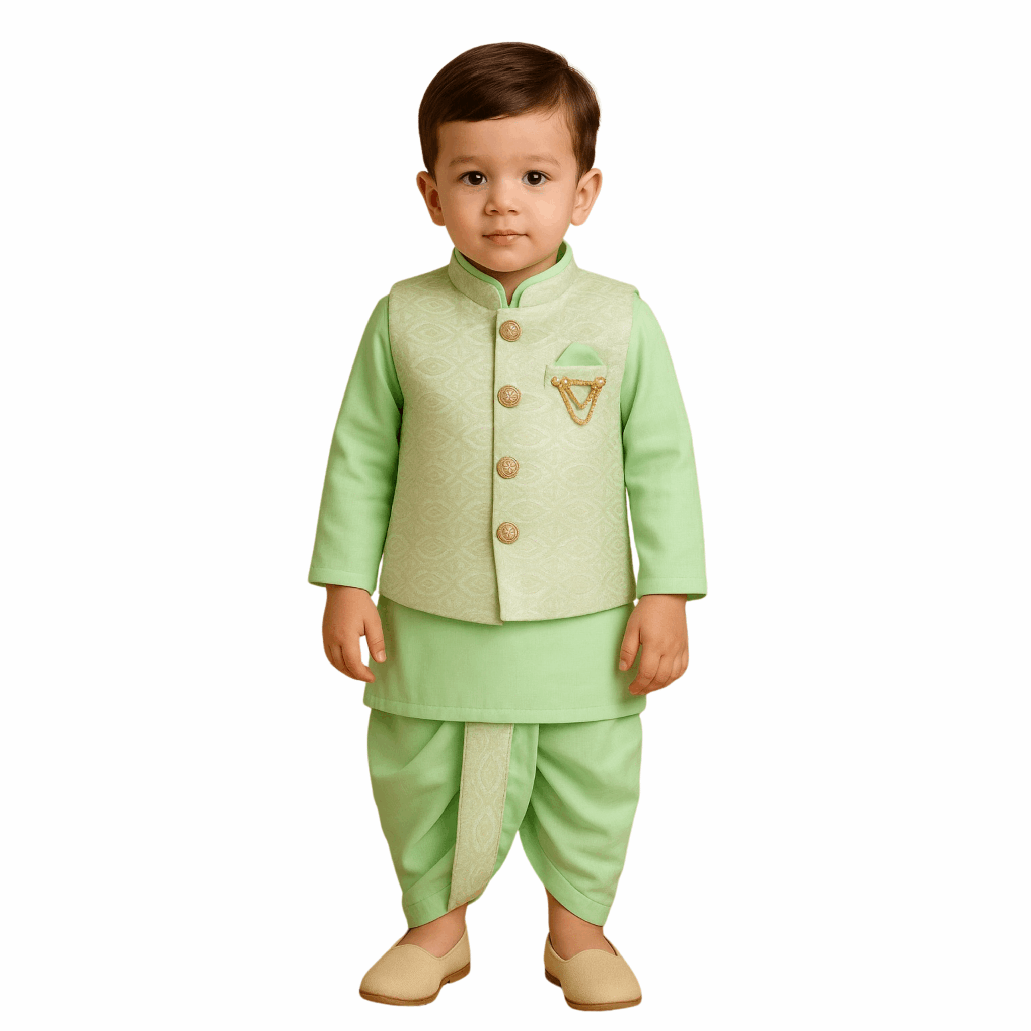 Boys Kurta Pajama Set with Modi Jacket - Zustenjoy.com