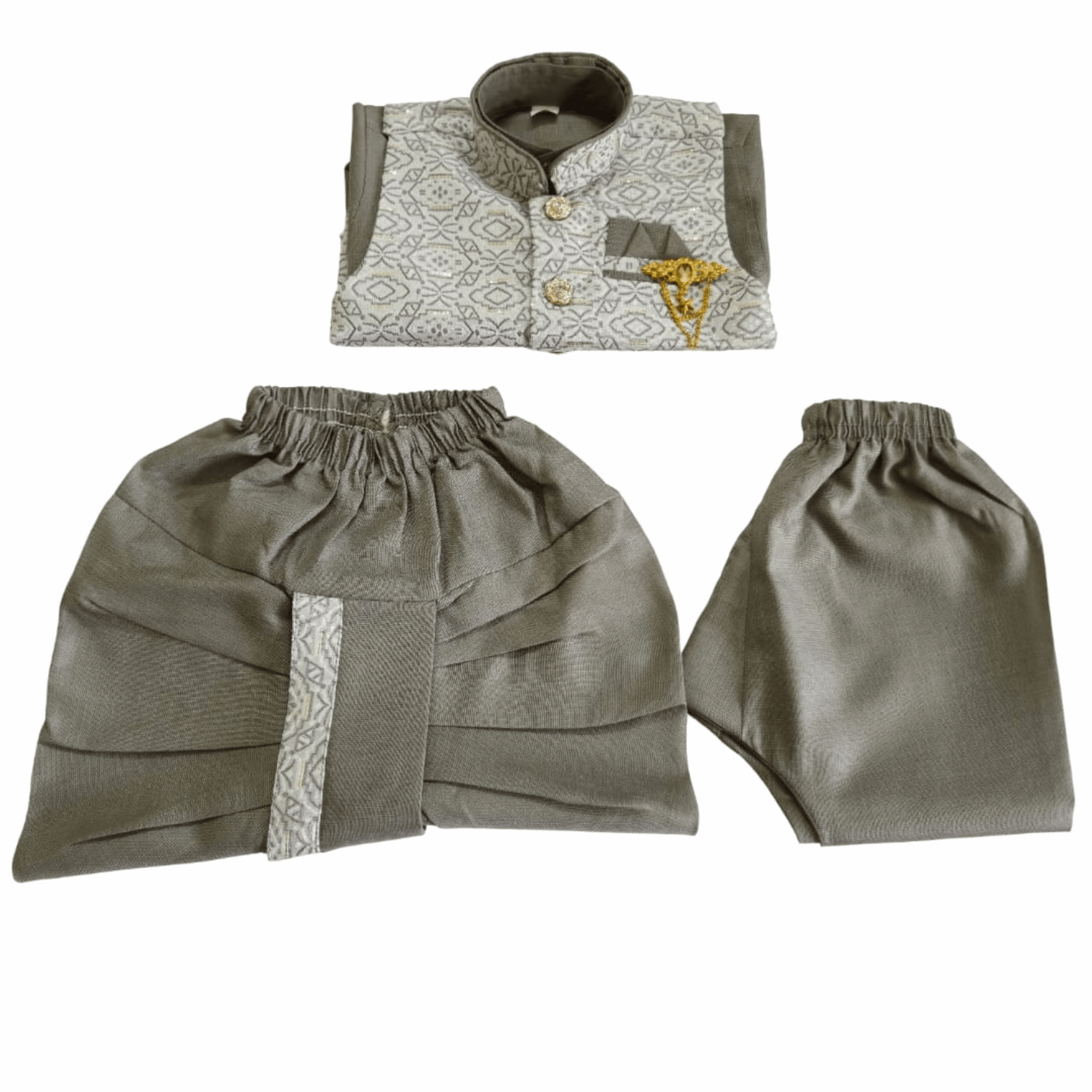 Boys Kurta Pajama Set with Modi Jacket - Zustenjoy.com
